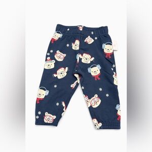 Baby Boys & Girls Winter Bear Pants | Sizes 3M–18M | Cozy Holiday Pants